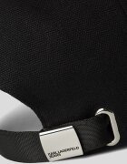 KARL LAGERFELD JEANS Памучна бейзболна шапка с лого Черен Син