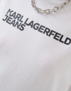 KARL LAGERFELD JEANS Памучна тениска Бял