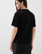KARL LAGERFELD JEANS Памучна тениска с лого Черен