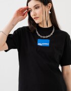 KARL LAGERFELD JEANS Памучна тениска с лого Черен