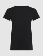 KARL LAGERFELD JEANS Памучна тениска със светлоотразително лого Черен
