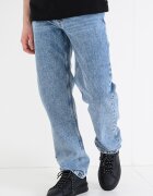 KARL LAGERFELD JEANS Прави дънки с миди талия Син меланж