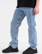 KARL LAGERFELD JEANS Прави дънки с миди талия Син меланж