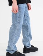 KARL LAGERFELD JEANS Прави дънки с миди талия Син меланж