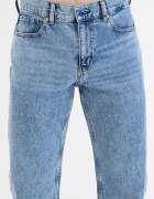 KARL LAGERFELD JEANS Прави дънки с миди талия Син меланж