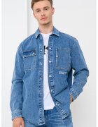 KARL LAGERFELD JEANS Риза от деним с джобове на гърдите