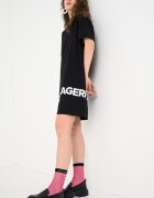 KARL LAGERFELD JEANS Рокля-тениска с лого Черен
