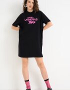 KARL LAGERFELD JEANS Рокля-тениска с лого - Черен