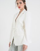 KARL LAGERFELD JEANS Сако с връзка Бял