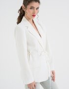 KARL LAGERFELD JEANS Сако с връзка Бял