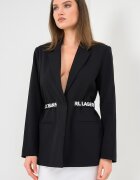 KARL LAGERFELD JEANS Сако с връзка Черен