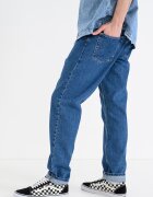 KARL LAGERFELD JEANS Скосени дънки с миди талия Син