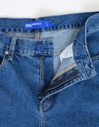 KARL LAGERFELD JEANS Скосени дънки с миди талия Син
