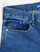 KARL LAGERFELD JEANS Скосени дънки с миди талия Син