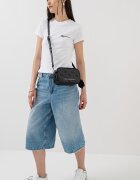 KARL LAGERFELD JEANS Слим тениска от органичен памук Бял