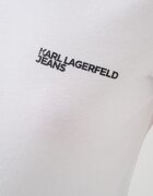 KARL LAGERFELD JEANS Слим тениска от органичен памук Бял