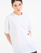 KARL LAGERFELD JEANS Тениска от органичен памук Бял/Розово
