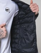 Karl Lagerfeld Капитонирано зимно яке Черен