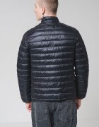 Karl Lagerfeld Капитонирано зимно яке Черен