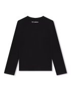 KARL LAGERFELD KIDS Блуза с лого Бял/Черен