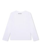 KARL LAGERFELD KIDS Блуза с лого Бял/Избеляло черно