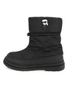 KARL LAGERFELD KIDS Боти с връзка за регулиране Черен