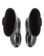 KARL LAGERFELD KIDS Ботуши с лого Черен