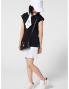 KARL LAGERFELD KIDS Къса рокля с яка - Черен/Бял