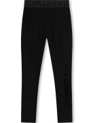 KARL LAGERFELD KIDS Клинове с лого лента - Черни - 138 см