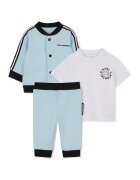 KARL LAGERFELD KIDS Комплект - 3 части - Бял/Черен/Светлосин