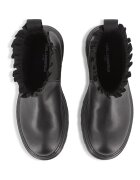 KARL LAGERFELD KIDS Кожени боти Chelsea Черен