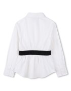 KARL LAGERFELD KIDS Памучна риза с лого Черен/Бял