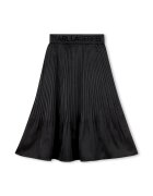 KARL LAGERFELD KIDS Плисирана пола с еластична талия с лого Черен