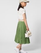 KARL LAGERFELD KIDS Плисирана пола с еластична талия с лого Папратово зелено