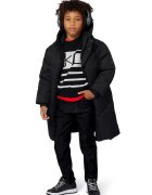 KARL LAGERFELD KIDS Пуловер с райе Слонова кост/Черен