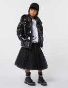 KARL LAGERFELD KIDS Разкроена пола с покритие от тюл Черен