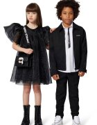 KARL LAGERFELD KIDS Риза с лого Бял