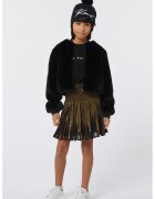KARL LAGERFELD KIDS Рокля с дизайн 2 в 1 - Златист/Черен