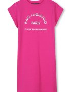 KARL LAGERFELD KIDS Рокля-тениска с модал Фуксия