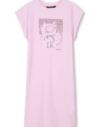 KARL LAGERFELD KIDS Рокля-тениска с модал