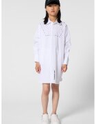 KARL LAGERFELD KIDS Свободна рокля-риза - Бял