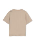 KARL LAGERFELD KIDS Тениска с лого Избеляло черно/Бял/Светло бежово