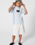 KARL LAGERFELD KIDS Тениска с паднали ръкави и принт Пастелносин/Избеляло черно/Мръснобял