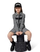 KARL LAGERFELD KIDS Яке с джобове отпред Бял/Черен