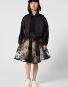 KARL LAGERFELD KIDS Яке с цип и лого на гърба Черен