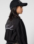 KARL LAGERFELD KIDS Яке с цип и лого на гърба Черен
