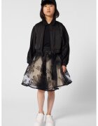 KARL LAGERFELD KIDS Яке с цип и лого на гърба - Черен