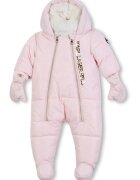 KARL LAGERFELD KIDS Зимен екип с лого - Златист/Светлорозов