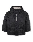 KARL LAGERFELD KIDS Зимно яке с лого Черен