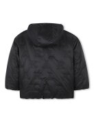 KARL LAGERFELD KIDS Зимно яке с лого Черен